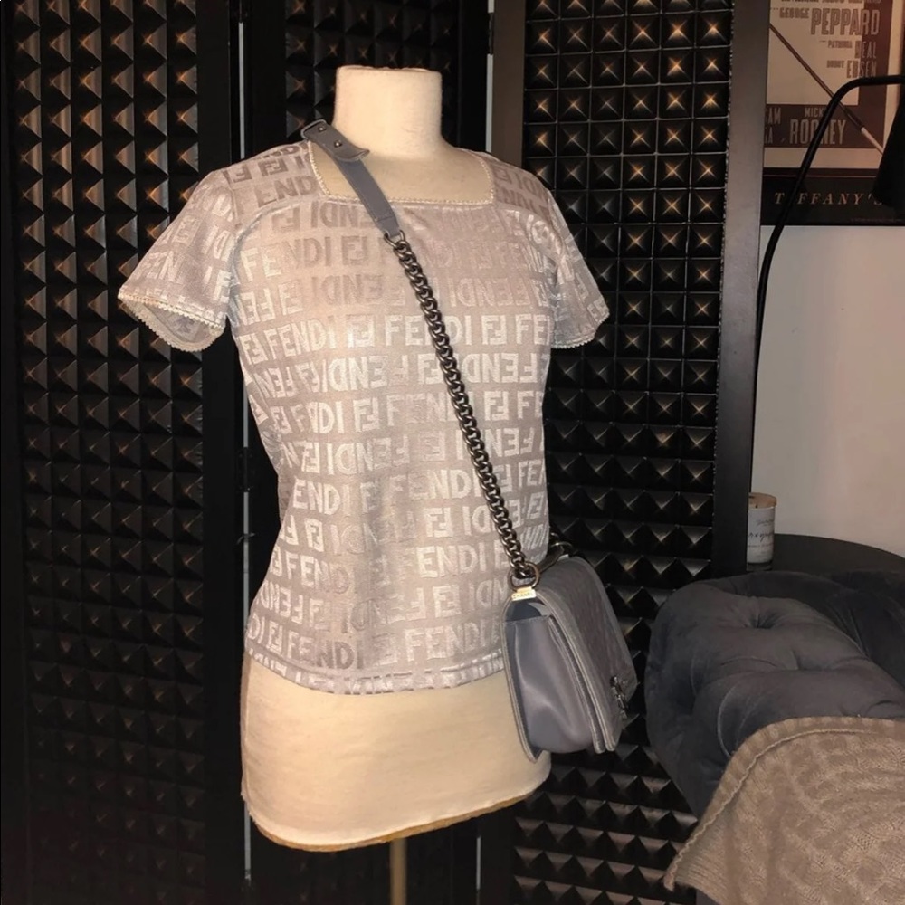 Fendi Zucca Silver Shirt